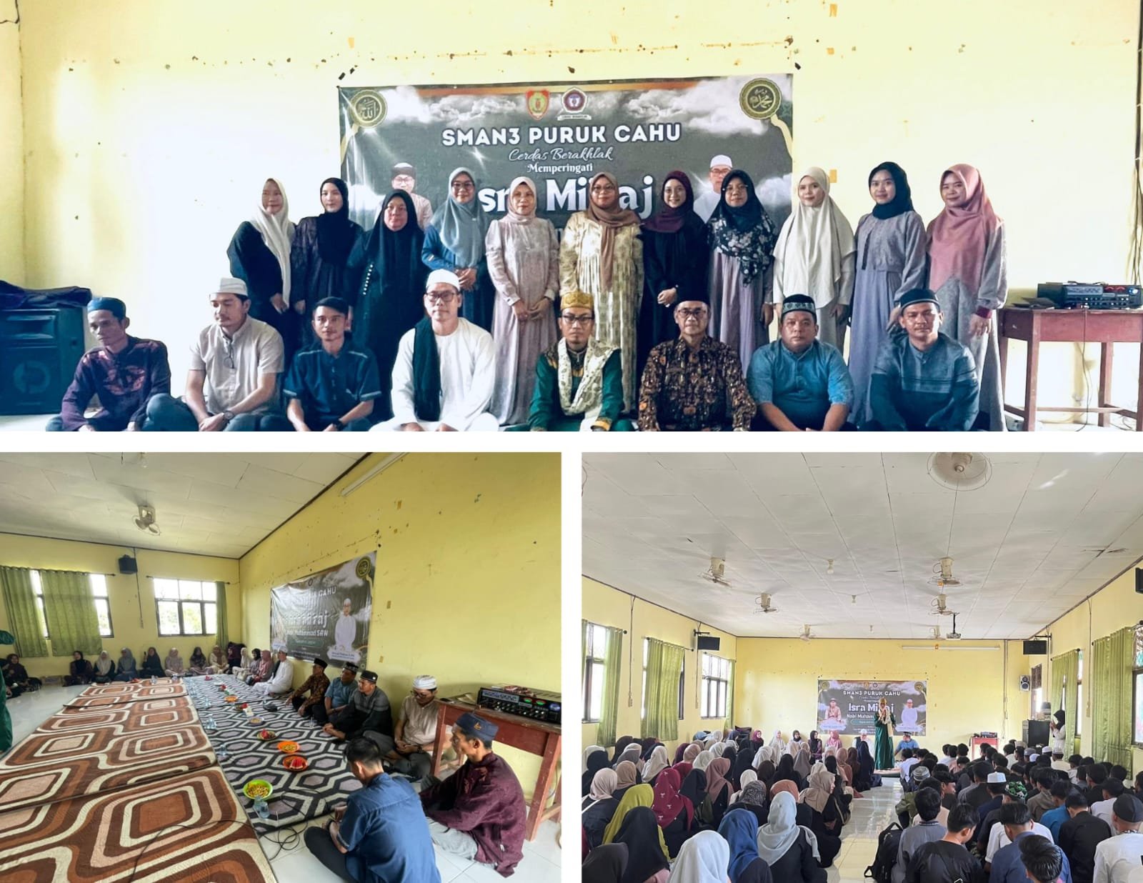 PERINGATAN  ISRA MI'RAJ NABI MUHAMMAD SHALLALLAHU ALAIHI WASALLAM DI SMA NEGERI 3 PURUK CAHU
