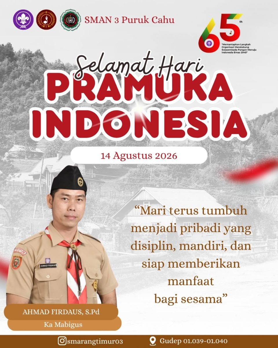 SELAMAT HARI PRAMUKA INDONESIA